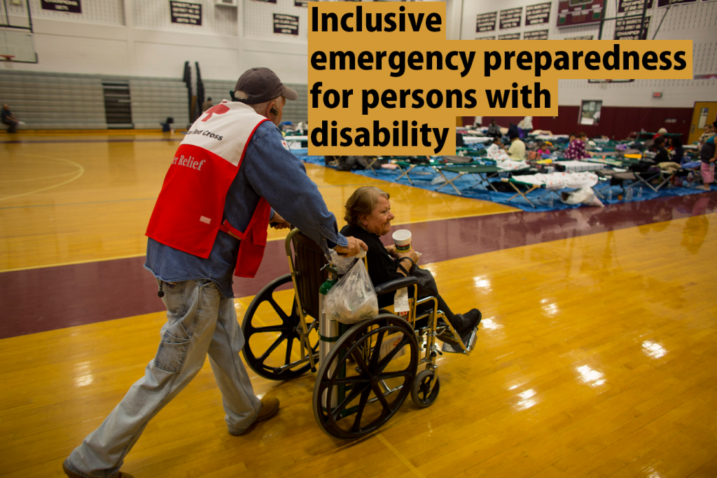 Inclusive emergency preparedness for persons with disabilities